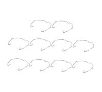 Garneck 10pcs Round Retaining Buckle Lamp Spotlight Rings Recessed Light Clips with Iron Material and Sleek Silver Design for Versatile Application in Commercial Spaces and Residential