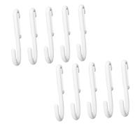 Garneck 10Pcs Shape Pegboard Hooks for Hanging Small Tools Jewelry Keys Plastic Peg Board Accessories for Kitchen Bedroom Office Organization