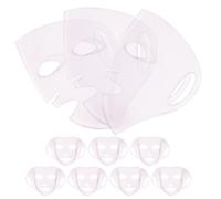 Garneck 10pcs Silicone Beauty Mask Cover Reusable Sheet Mask Wrap for Face Care Accessories Stretchable and Portable for Home Spa Salon Use Enhance Moisturizing and Prevent Evaporation