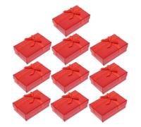 Garneck 10pcs Small Cardboard Jewelry Boxes with Lids for Rings Earrings Necklaces Stylish Gift Packaging for Christmas Party Favors Scratch Resistant Multipurpose Storage