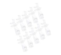 Garneck 10pcs Transparent Plastic Valance Clips Vertical Blind Replacement Retainer Holders for Groove-back Valances Compact Lightweight Window Curtain Accessories for Home and Office