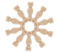 Garneck 10pcs Unfinished Solid Wood Staircase Spindles Decorative Plain Balusters for DIY Crafting Versatile Wooden Pillars for Home Decor Furniture Projects