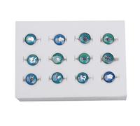 Garneck 12 Pcs Chinese Zodiac Finger Rings Color Changing Mood Ring Finger Jewelry for Women Comfortable Decorative Accessories