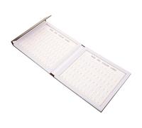 Garneck 120 Spaces Nail Gel Color Cards Display Book with Coffee Abs and Paper Material Easy to Store and Open for Practice Nail Art Painting