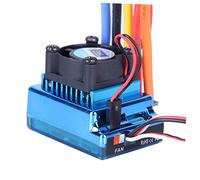 Garneck 120A Electric Speed Controller for RC Vehicles 1:10/1:8 High Performance ESC for Remote Control Cars Waterproof Blue Aluminum Housing