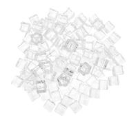 Garneck 120PCS Reusable Clear Acrylic Ice Cubes Realistic Square Faux Ice Cubes for Wedding Decorations Vase Fillers Party Table Scatter Photography Props Home Decor Enhancer