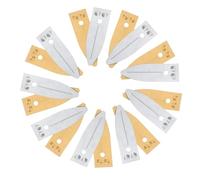 Garneck 12Pairs Fruit Battery Experiment Anode Sheets for Physics Teaching for Stem Education Reliable Electrical Conductivity and Efficient Performance