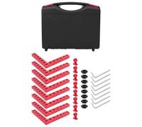 Garneck 12pcs Aluminum Alloy Right Angle Clamping Squares Woodworking Corner Clamps Precision Carpenter Ruler for Picture Frames Cabinets and Construction