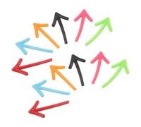 Garneck 12pcs Arrow Shape Fridge Magnets Magnetic Decorative Stickers Colorful Resin Material Creative 3d Visual Impact Versatile Organizational Tool for Home