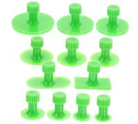 Garneck 12pcs Car Dent Puller Tabs Kit for Paintless Dent Removal Glue Tabs for Auto Body Repair Scratch Puller Tool Portable and Easy to Use