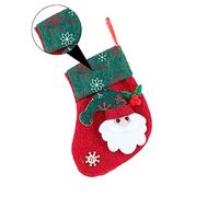 Garneck 12Pcs Christmas Stocking Bags for Candy Storage Decorative Ornaments for Tree Red Non Fading Wear Resistant for Holiday Decor and Giving