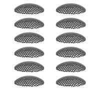 Garneck 12pcs Crash-Proof Iron Loudspeaker Nets Small 38mm Speaker Protectors Mesh Covers for Microphones and Sound Boxes UK