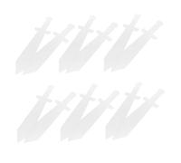 Garneck 12pcs DIY Blank Cardboard Swords for Kids Role Play Sword Toys Cosplay Knight Costume Accessories for Parties and School Activities