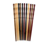 Garneck 12pcs Handmade Wooden Hair Chopsticks for Women, Vintage Chinese Hair Sticks Hairpin Set with Decorative Hairpins for Bun Updos and Ponytail, 4 Colors x 3pcs
