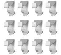 Garneck 12pcs Heavy Duty Cabinet Shelf Clips Metal Support Brackets for Filing Cabinets Durable Shelving Clips for Bookcase and Office Storage Easy to Install Sturdy Structure