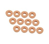 Garneck 12Pcs Hydroponic Cork Lids with Center Hole Terrarium Plant Stoppers for Glass Vases Mason Jars Propagation Tapered Cork Caps for Airflow and Reduced Evaporation