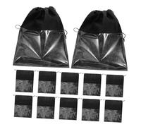 Garneck 12pcs Large Drawstring Shoe Bags Non Woven Travel Storage Organizer for Shoes Socks and Items Portable Dustproof Packing Pouches for Home and Outdoor Use