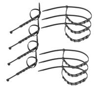 Garneck 12pcs Motorcycle Tire Chains for Snow and Ice Anti-slip Winter Chains for Electric Bikes Two and Three-wheelers All-weather Traction Accessories