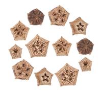 Garneck 12pcs Natural Parrot Chew for Pet Birds Foraging Shredding with Unique Shapes Healthy Natural Material for Macaw Cockatiel Conure and Birds Entertainment