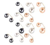 Garneck 12pcs Pearl Safety Brooch Pin Set Special and Generous Design Very Safe and Will Not Hurt Your Hands for Daily Life Color