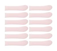 Garneck 12pcs Pink Silicone Ear Scoop Tips Set Reusable Earwax Cleaner Accessories Soft Ear Wax Removal Tool Sleeves for Safe Adult Cleaning
