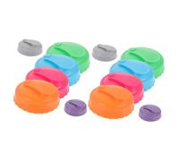 Garneck 12pcs Reusable Silicone Can Lids Standard Can Covers for Soda Beer Multi-color Sealing Cup Protectors Portable Spill Prevention for Outdoor Parties Camping