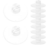 Garneck 12Pcs Suction Cup Cable Clips 4.3Cm Open-Top Wire Holders for Tile Walls, Multipurpose Silicone Cable Organizers for Christmas String Lights and Kitchen Wire Management