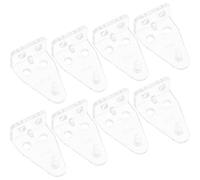 Garneck 12pcs Transparent Plastic Blind Hold Down Brackets for Horizontal Blinds Easy Install Window Holder Replacements Minimalist Design Suitable for Home Decor Styles