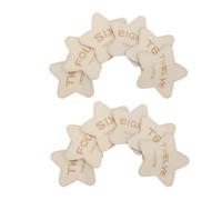 Garneck 12pcs Wooden Monthly Milestone Discs Newborn Photography Props Reversible Star Shape for Boy Girl Birth Announcement Gender-Neutral Milestone Cards