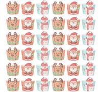 Garneck 150pcs Disposable Heat-Resistant Paper Muffin Cups for Baking and Party Use Practical Small Cake Cups for Christmas Baking Supplies and DIY Cupcake Decors Random Color