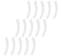 Garneck 15pcs Claw Clip Rubber Protector Covers for Arcade Crane Games | Curved White Sleeve, Slip Resistant Grip Surface, for Capsule Prizes and Entertainment Venues