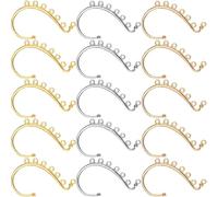 Garneck 15pcs Earring Hooks for DIY Jewelry Making Mixed Gold Silver Gold Colors Jewelry Hooks for Crafting Custom Earrings Suitable for Various Styles and Occasions