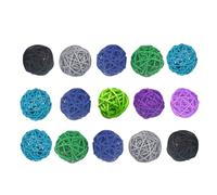 Garneck 15pcs Hanging Vine Balls Plastic Decorative Ornaments for Hotel and Christmas, Creative Simple Style, Wear Resistant Wicker Decorative Balls and DIY Crafts Color