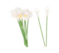 Garneck 15pcs White Artificial Faux Flowers for Wedding Party and Home Decor Lightweight Portable Bridal Bouquet Elegant Low Maintenance Floral Arrangement Timeless Beauty