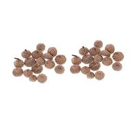 Garneck 160pcs Acorn Rattan Caps Acorn Cap Decorations Table Centerpiece Wedding Accessory Party Hat Craft Supplies for Decorative