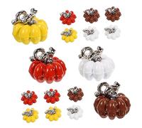 Garneck 16pcs Alloy Pumpkin Shape Pendant Charms for Jewelry Making Unique DIY Pendant Accessories for Bracelets Keyrings Earrings Halloween and Autumn Decorations