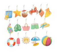 Garneck 16pcs Summer Tree Decorations - Tropical Hanging Ornaments for Beach Luau - Aloha Parties Spring Celebrations and Birthday Weddings for Twig Tree Decor and Festive