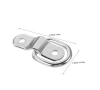 Garneck 16pcs Trunk Tightening Ring Trailer Bed Anchors Heavy Duty Anchors Utility Trailer Accessories Rv Lashing Rings Tie down Straps Heavy Duty Lashing Silver
