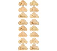 Garneck 16pcs Wooden Cards Cute for Newborn Growth Tracking for Showers and Photo Props Signage for Cherished Memories