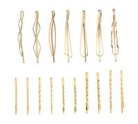 Garneck 17pcs Hair Clip Manmade Mixed Style Barrettes for Women and Girls Elegant Hair Accessories for Various Occasions
