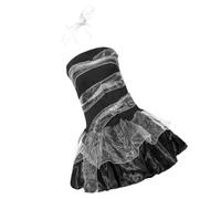 Garneck 1Pc Devil Bride Halloween Costume Dress for Durable for Cosplay Carnival Black Xl Spooky Ghost Theme Dress with Ribbon
