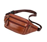 Garneck 1Pc Men's Outdoor Sling Bag Lightweight Sports Chest Bag for Travel Light Brown for Hiking Camping and Daily Use