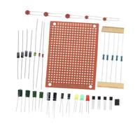 Garneck 1Set Soldering Kit for Electronics Skill Training Includes Soldering Station Soldering Board and Various Components for Learning and Practical Projects