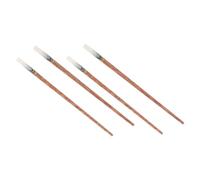 Garneck 2 Pairs Reusable Natural Wood Chopsticks Non-Slip Solid Wooden Cooking Utensils Easy to Clean Portable Asian Food Serving Sturdy Construction for Home and Camping Use