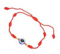 Garneck 2 pcs Adjustable Evil Eye Bracelet Handmade Red String Woven Knots Wristband for Women Lightweight Fashion Jewelry Daily Party Festival