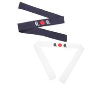 Garneck 2 pcs Japanese Headband for Sports and Cooking Sweat Absorbing Samurai Chef and Karate Hairband Skin Friendly Comfortable Fit Durable Non Fading Design for Yoga Running Cycling