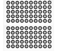 Garneck 2 Sheets Reflection Markers for 3d Scanner Use, Black Pet Reflective Film Marking Stickers, Easy to Use 3d Positioning Points for Inspection and Reverse Engineering