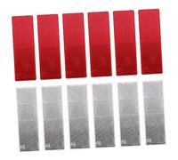 Garneck 20 Pcs Car Reflective Stripes Plastic Adhesive Auto Reflectors Heat Resistant Safety Warning Strips for Vehicle Visibility and Accident Prevention