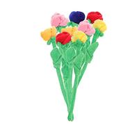 Garneck 20 Pcs Plush Rose Stuffed Rose Stuffed Flowers Wedding Bouquets Kids Fake Rose Flowers Stuffed Toy Bendable Stems Toys Plush Flower Bouquet Window Grilles Office Artificial Sponge