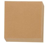 Garneck 200 Sheets Brown Square Food Grade Silicone Oil Coated Parchment Paper Non-Stick Baking and Meat Frying Separator Pads for BBQ Grill Pan Air Fryer Liner